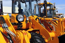 Earth moving equipment painting